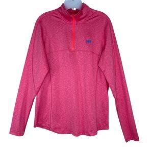 Helly Hansen HH Women's XL 1/4 Zip Pullover Stretch Active Outdoor Top Red